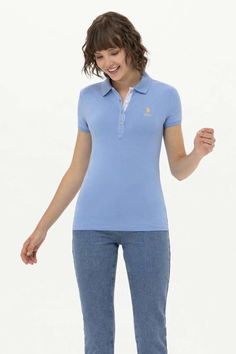 Kadın Saks Basic Tişört