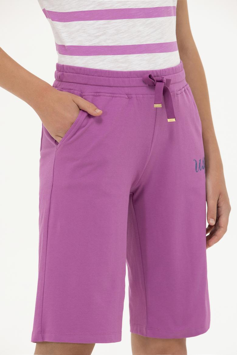 Kadın Menekşe Örme Şort - 50251979021