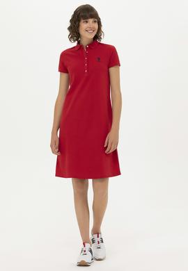 Kadın Kırmızı Örme Elbise - 50262672078