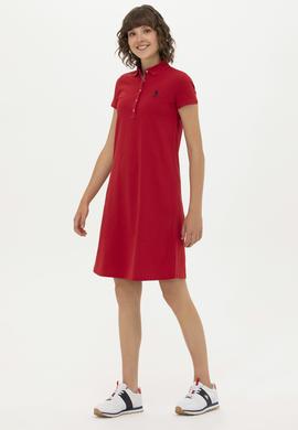 Kadın Kırmızı Örme Elbise - 50262672078