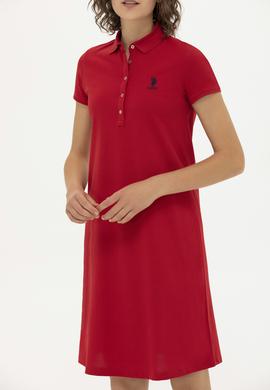 Kadın Kırmızı Örme Elbise - 50262672078