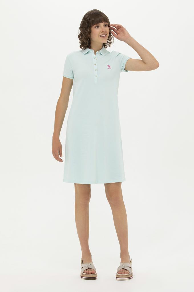 Kadın Su Yeşili Örme Elbise