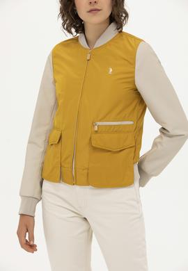 Kadın Sarı Deri Ceket - 50269052010