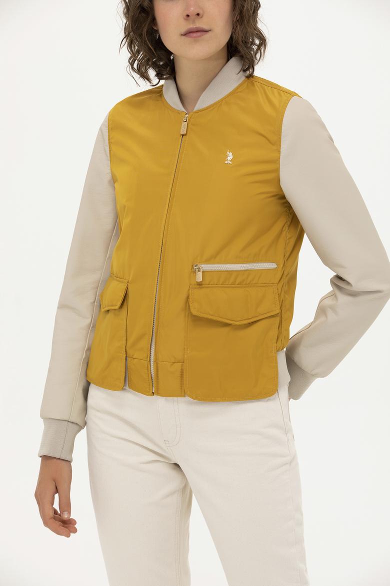 Kadın Sarı Deri Ceket - 50269052010