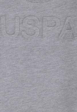 Erkek Çocuk Gri Melanj Basic Sweatshirt - 50254506065