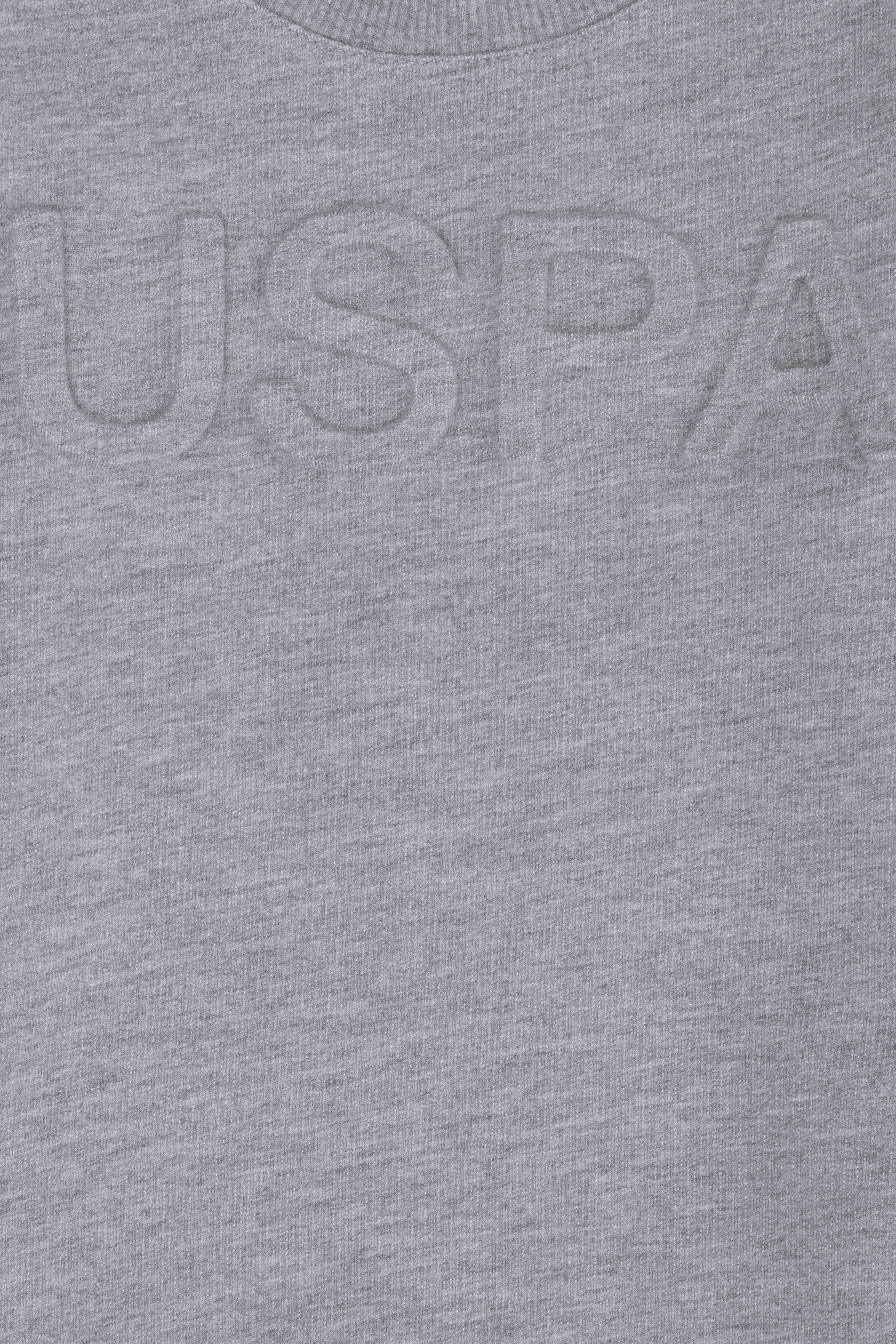 Erkek Çocuk Gri Melanj Basic Sweatshirt