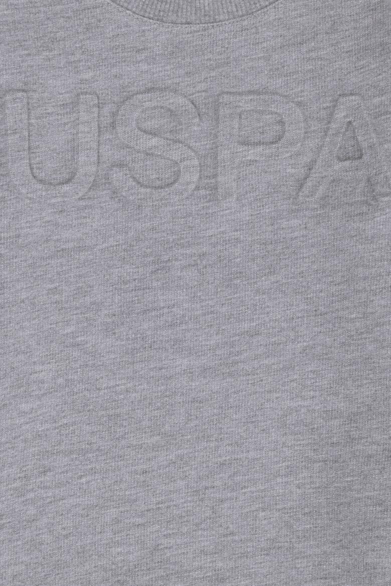 Erkek Çocuk Gri Melanj Basic Sweatshirt - 50254506065