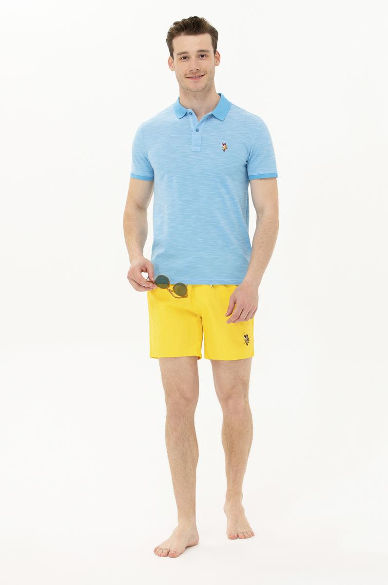 Erkek Sarı Deniz Şortu