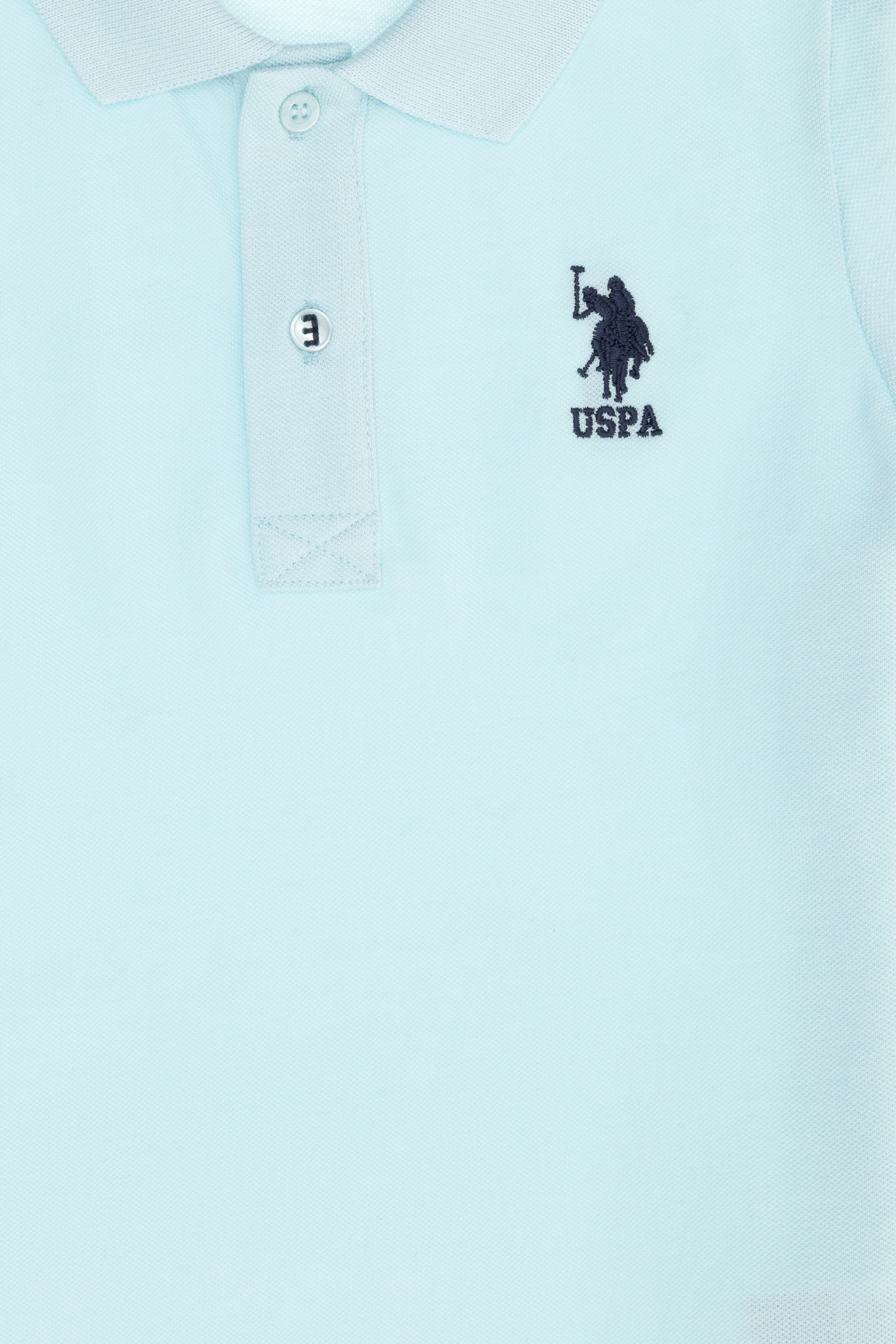 Erkek Çocuk Su Yeşili Basic Polo Yaka Tişört - Image 3