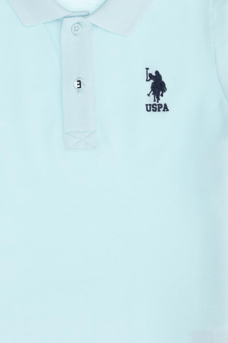 Erkek Çocuk Su Yeşili Basic Polo Yaka Tişört