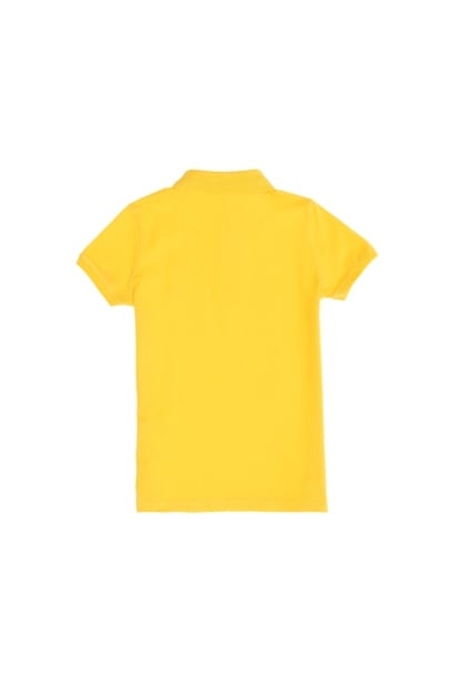 Erkek Çocuk Sarı Basic Polo Yaka Tişört