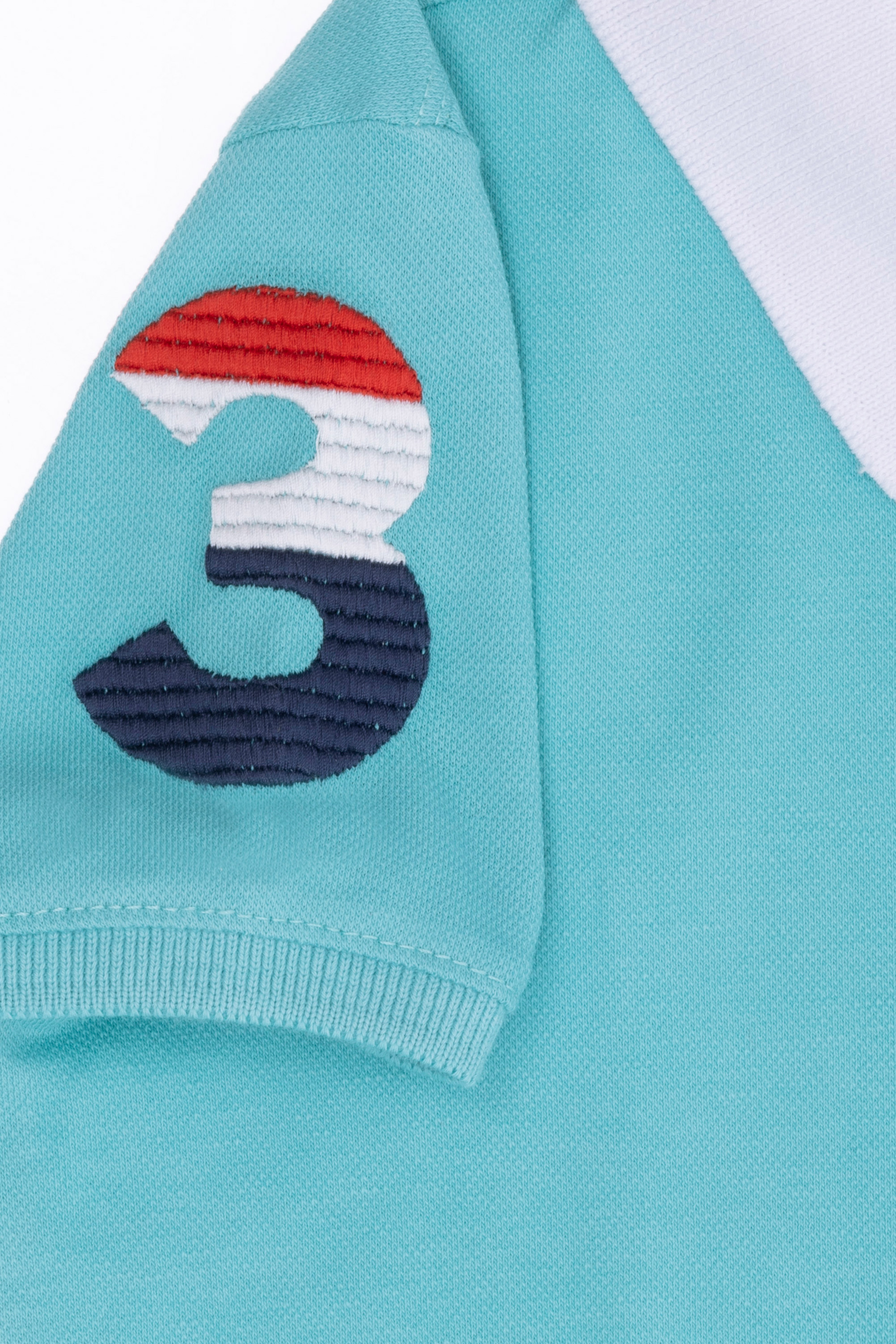 Erkek Çocuk Mint Basic Polo Yaka Tişört