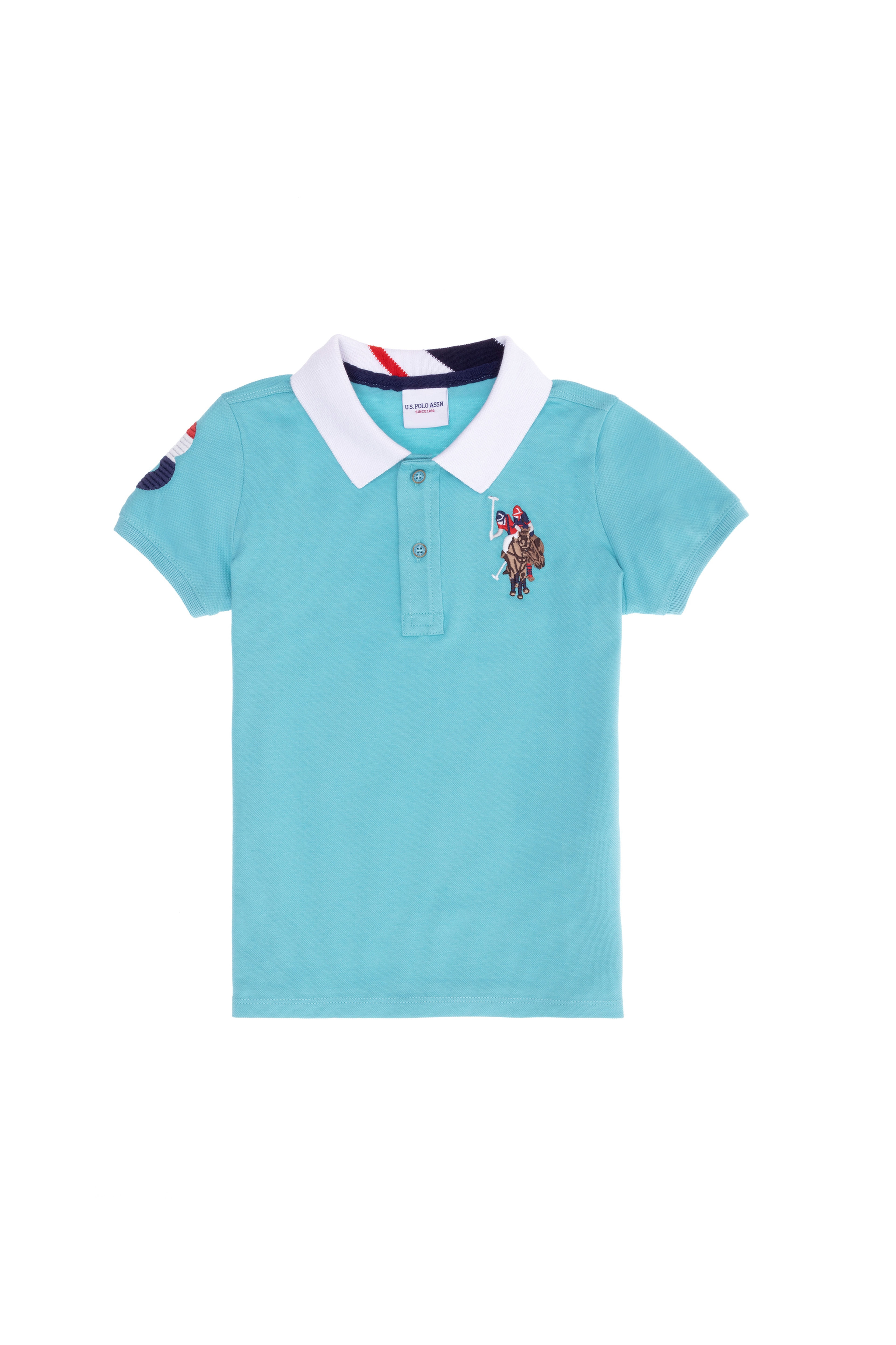 Erkek Çocuk Mint Basic Polo Yaka Tişört