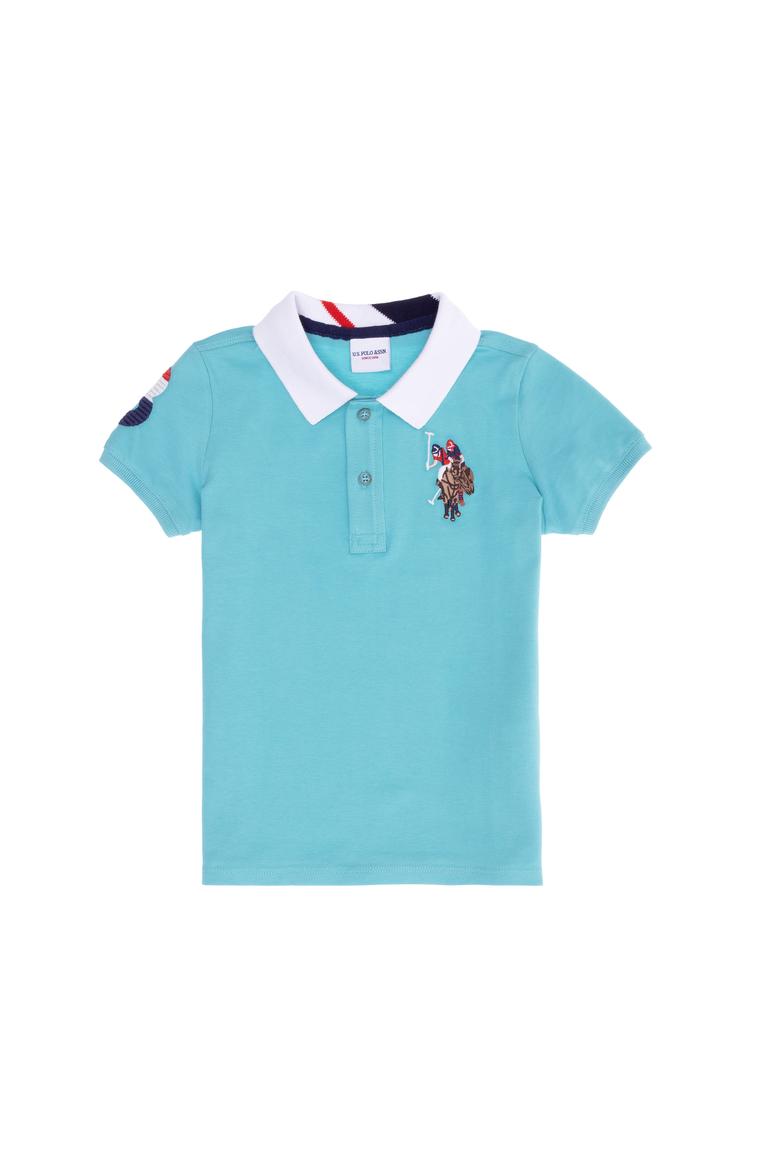 Erkek Çocuk Mint Basic Polo Yaka Tişört