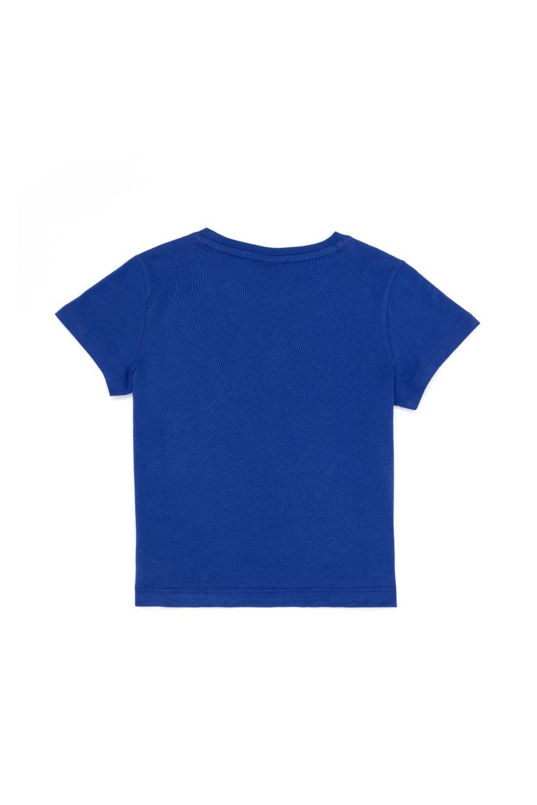 Çocuk Mavi Bisiklet Yaka Tişört - 50263028145