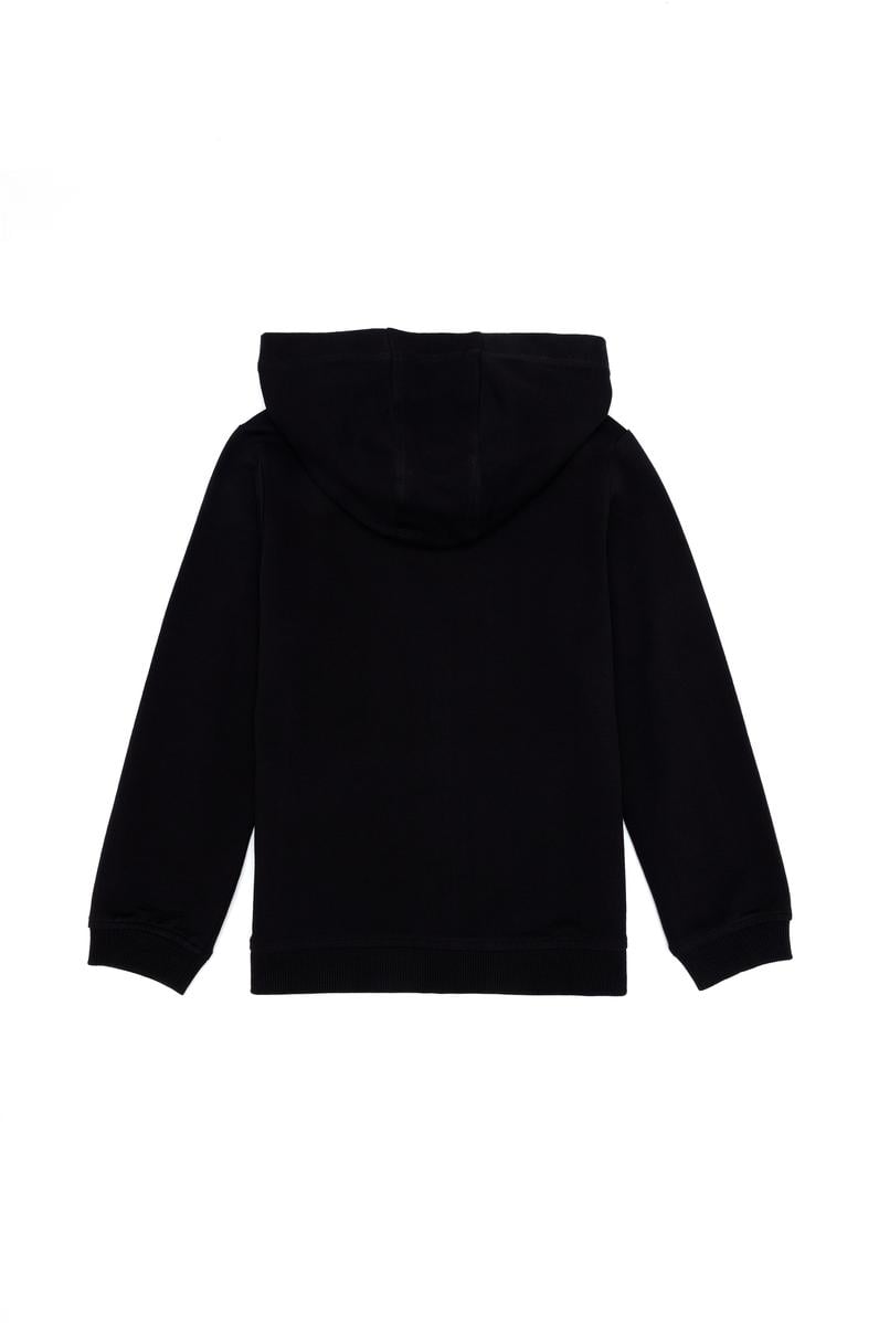 Erkek Çocuk Siyah Basic Sweatshirt