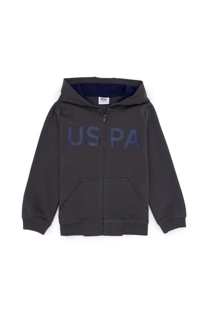Erkek Çocuk Antrasit Basic Sweatshirt