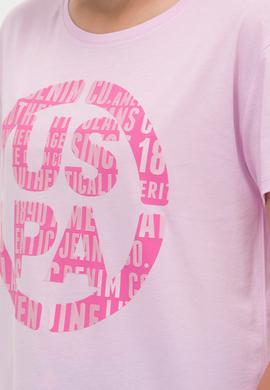 Kadın Manolya Bisiklet Yaka Tişört - 50262944007