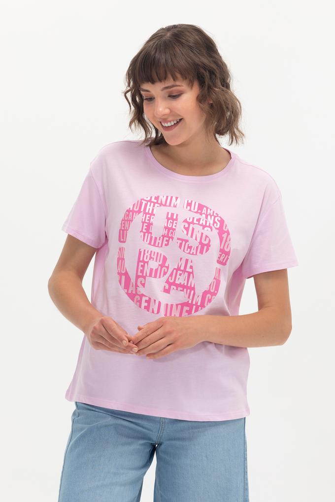 Kadın Manolya Bisiklet Yaka Tişört