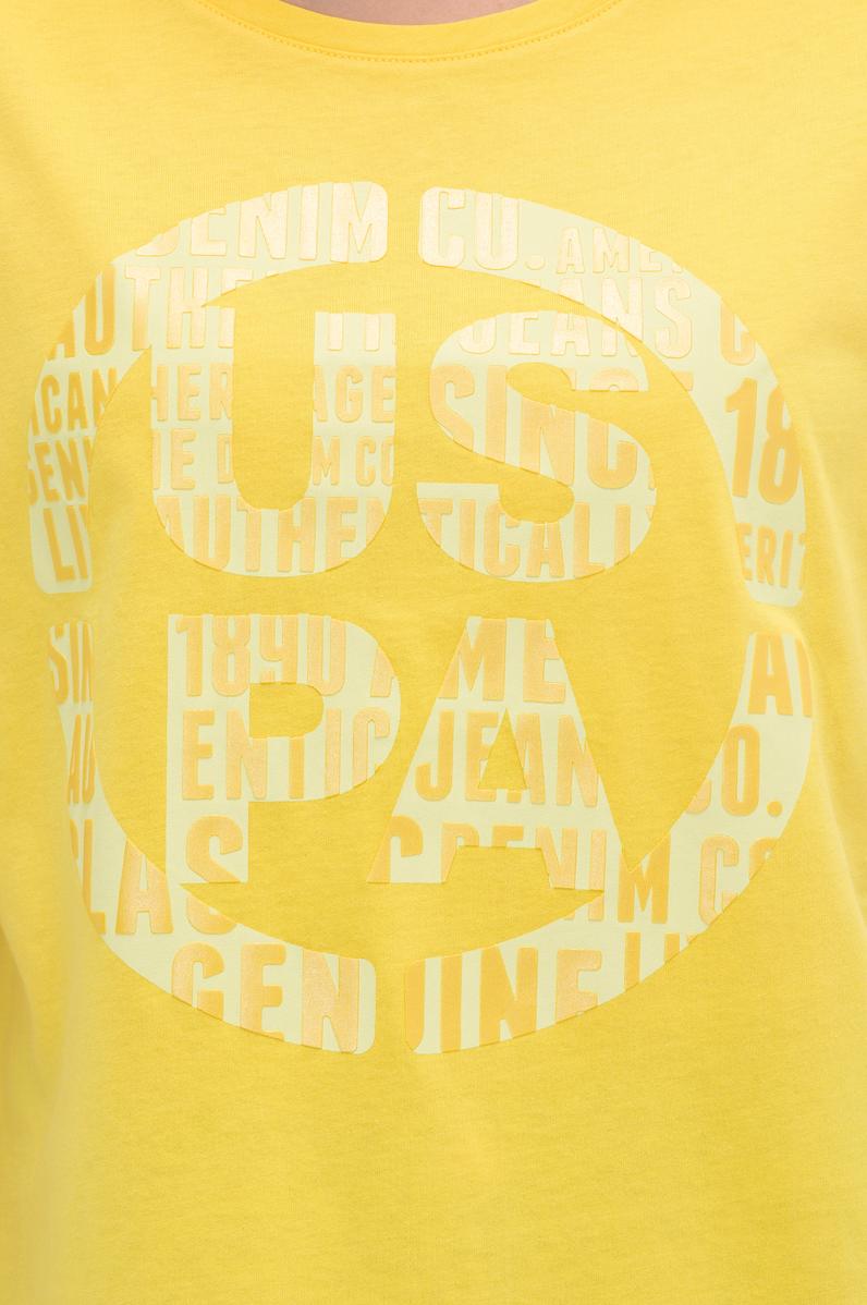 Kadın Sarı Bisiklet Yaka Tişört