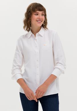 Kadın Beyaz Uzun Kollu Gömlek - 50264189002