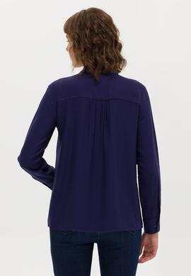 Kadın Lacivert Uzun Kollu Gömlek - 50264189011