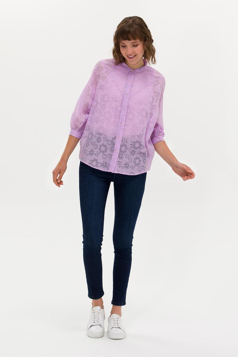 Kadın Manolya Uzun Kollu Gömlek - 50264223003