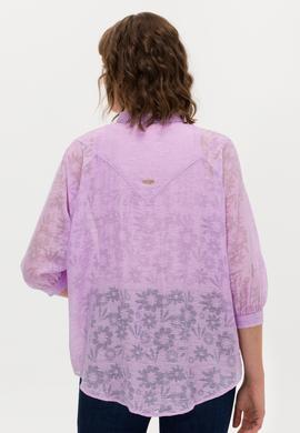 Kadın Manolya Uzun Kollu Gömlek - 50264223003