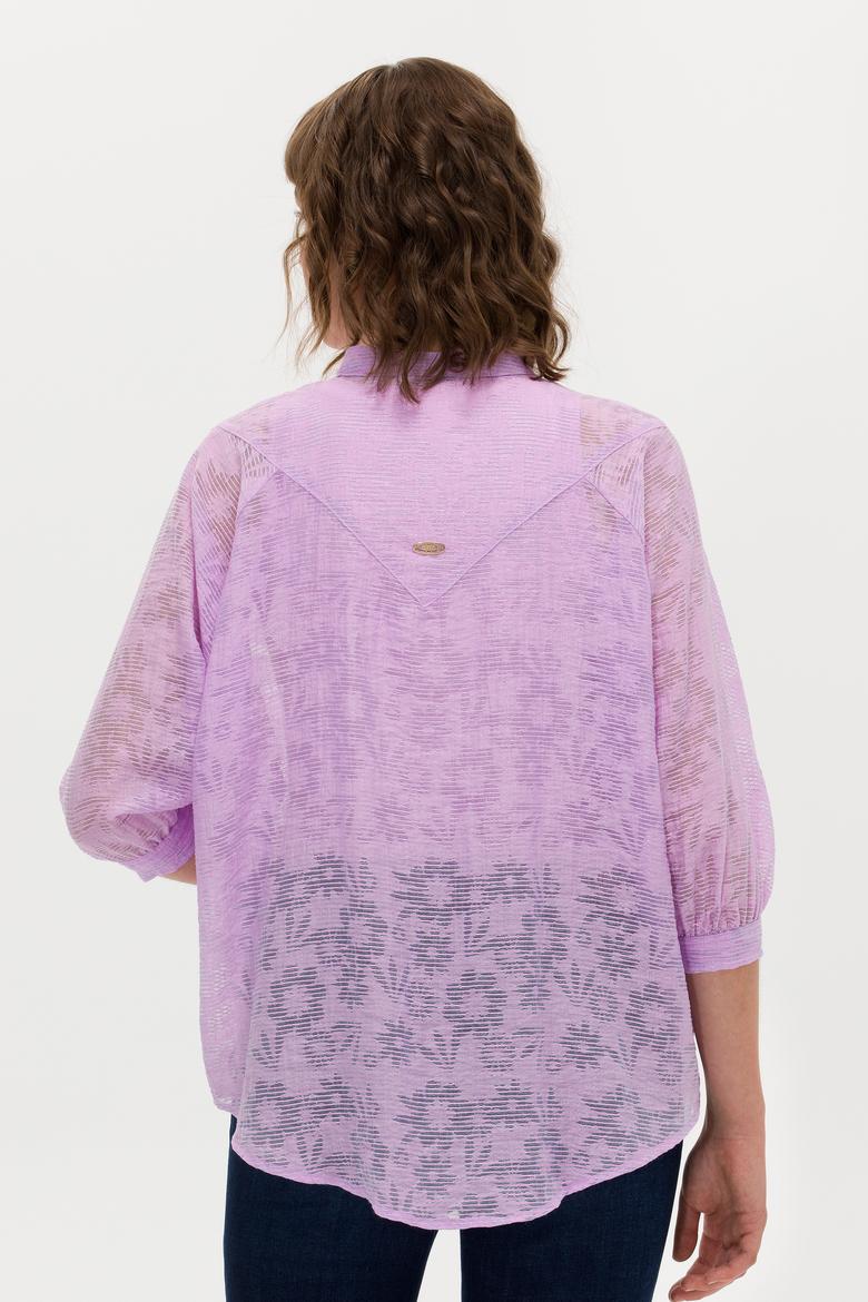 Kadın Manolya Uzun Kollu Gömlek - 50264223003