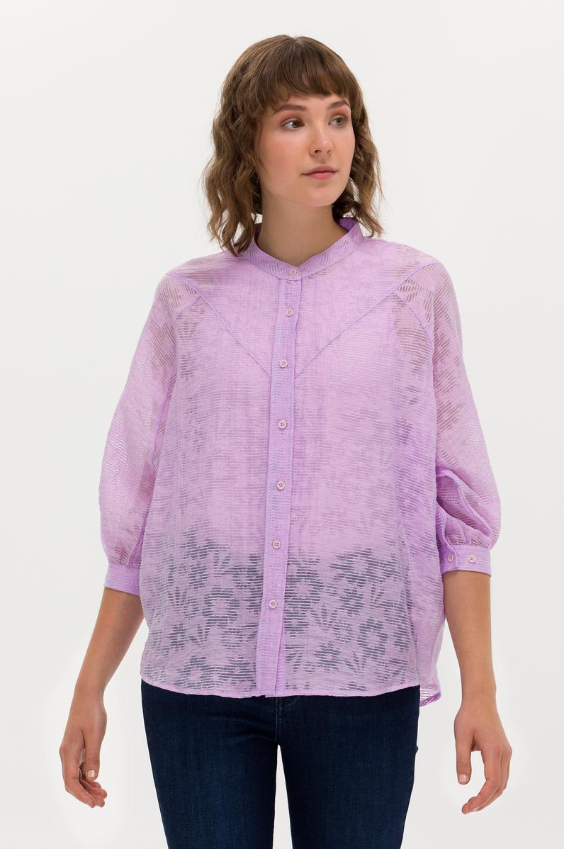 Kadın Manolya Uzun Kollu Gömlek