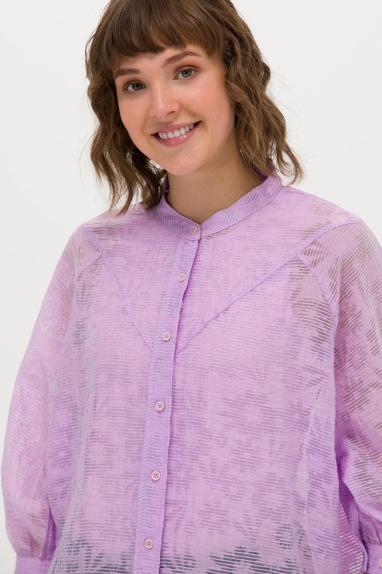 Kadın Manolya Uzun Kollu Gömlek - 50264223003