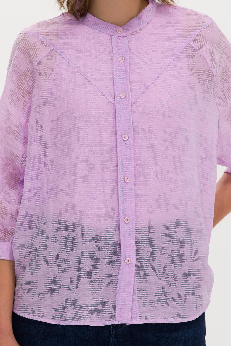 Kadın Manolya Uzun Kollu Gömlek - 50264223003