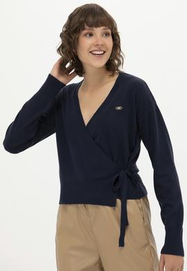 Kadın Lacivert Triko Hırka - 50256623006