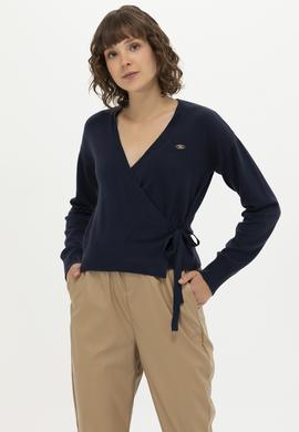 Kadın Lacivert Triko Hırka - 50256623006