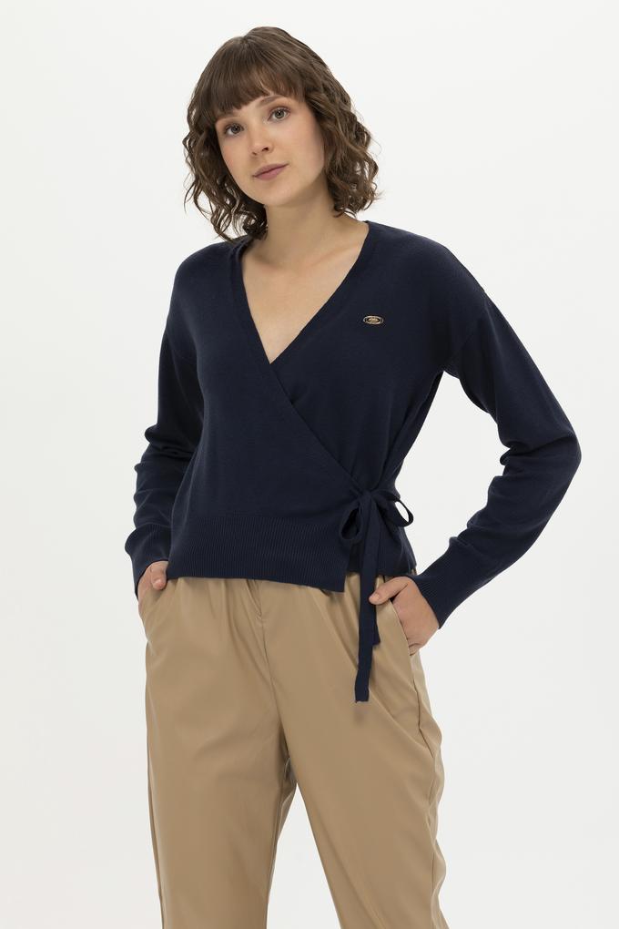 Kadın Lacivert Triko Hırka