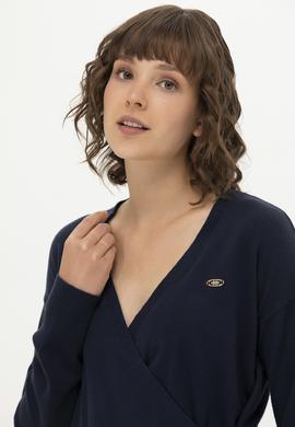 Kadın Lacivert Triko Hırka - 50256623006