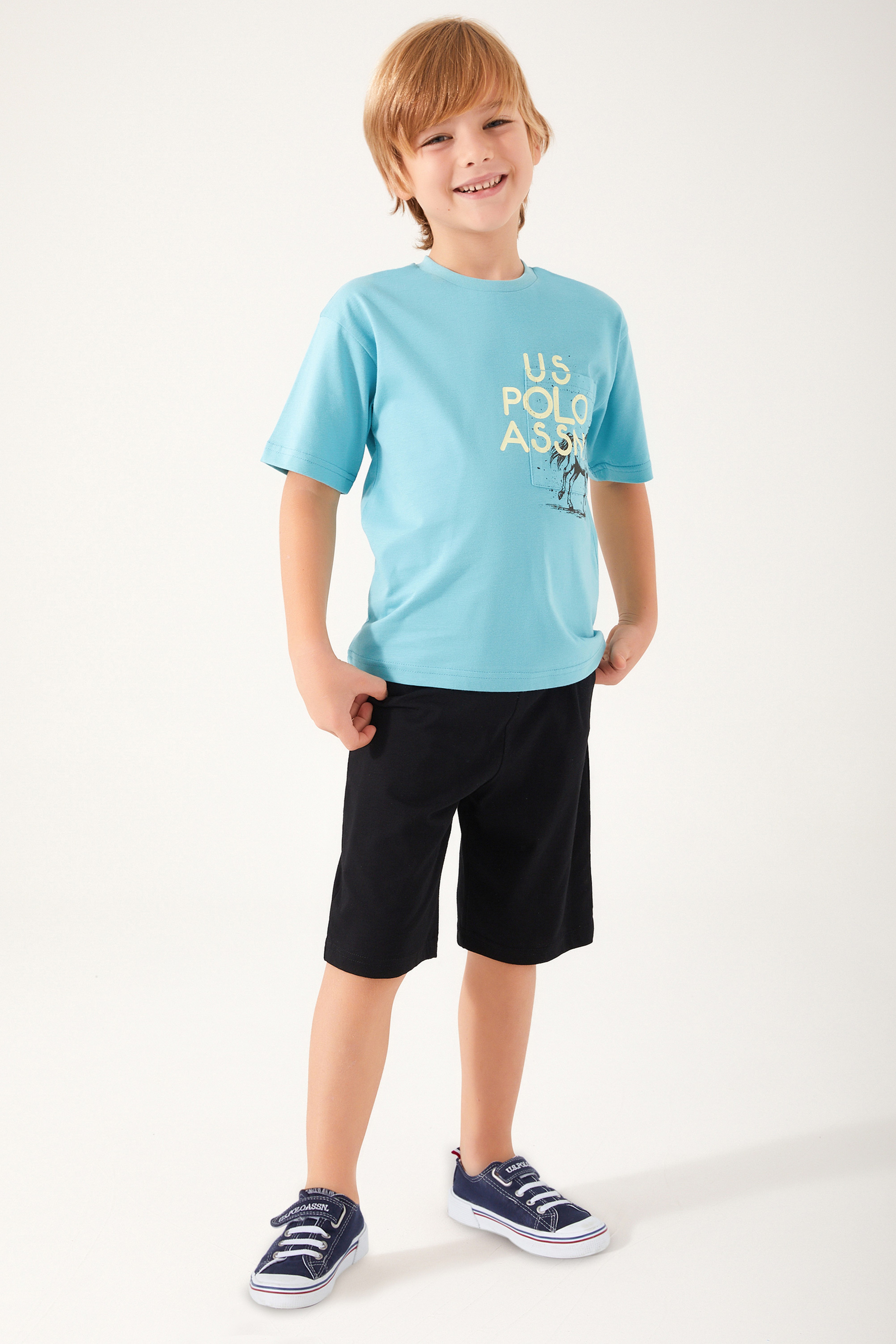 Erkek Çocuk Mavi Pijama Takımı - Image 3