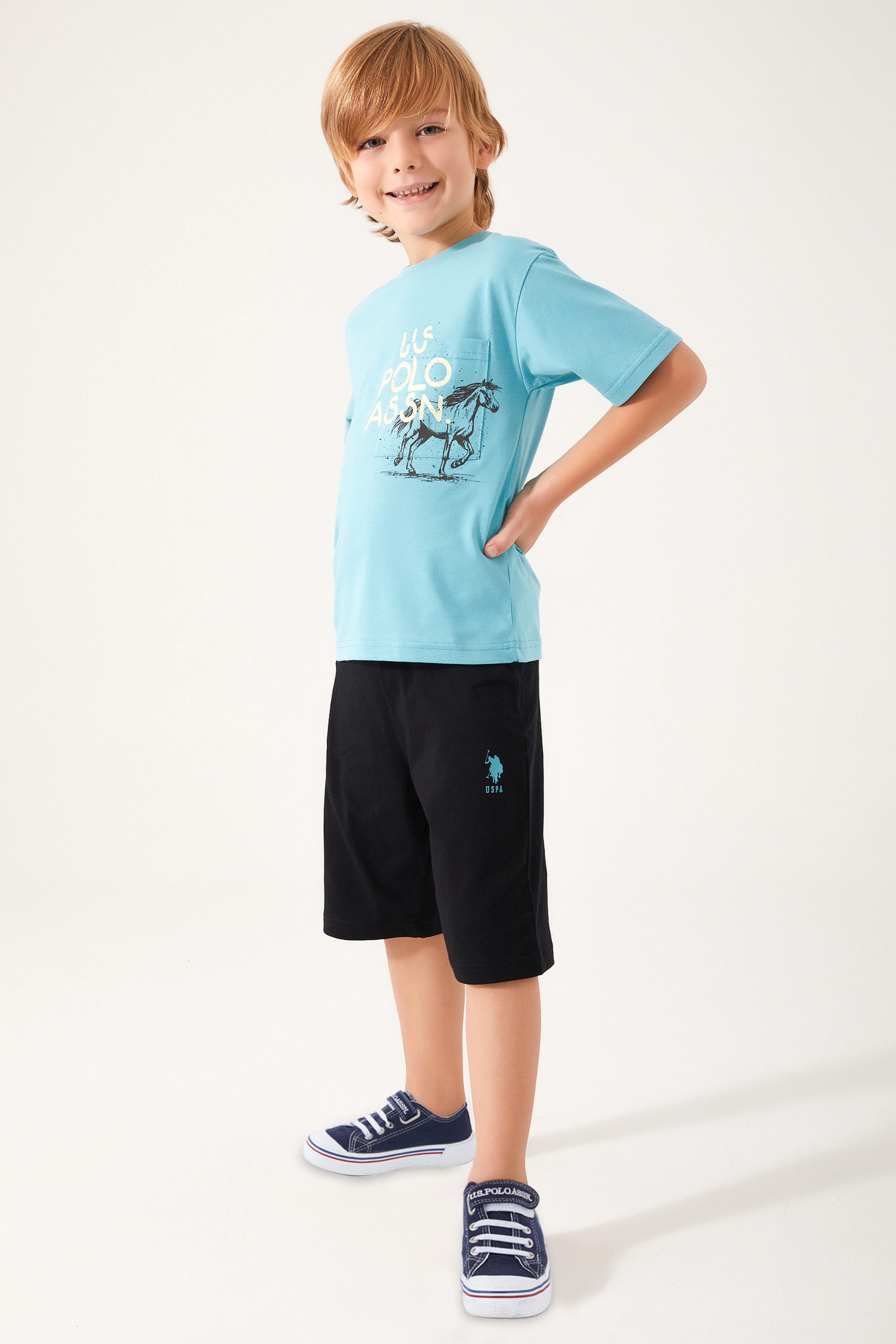 Erkek Çocuk Mavi Pijama Takımı - Image 2