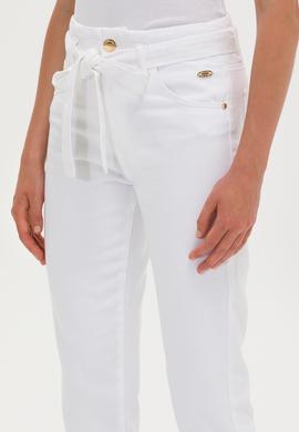 Kadın Beyaz Mom High Waist Fit Jean Pantolon - 50266286003