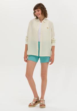 Kadın Mint Örme Şort - 50263791052