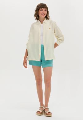 Kadın Mint Örme Şort - 50263791052