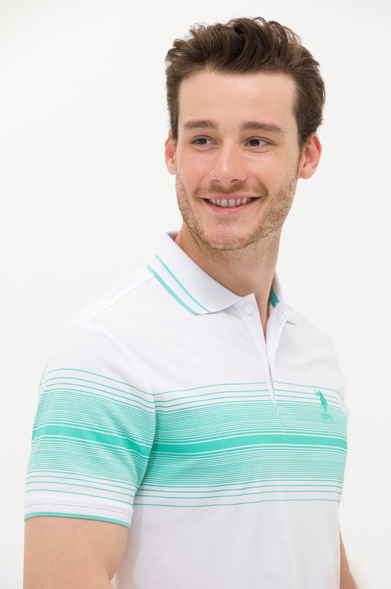 Erkek Mint Polo Yaka Tişört