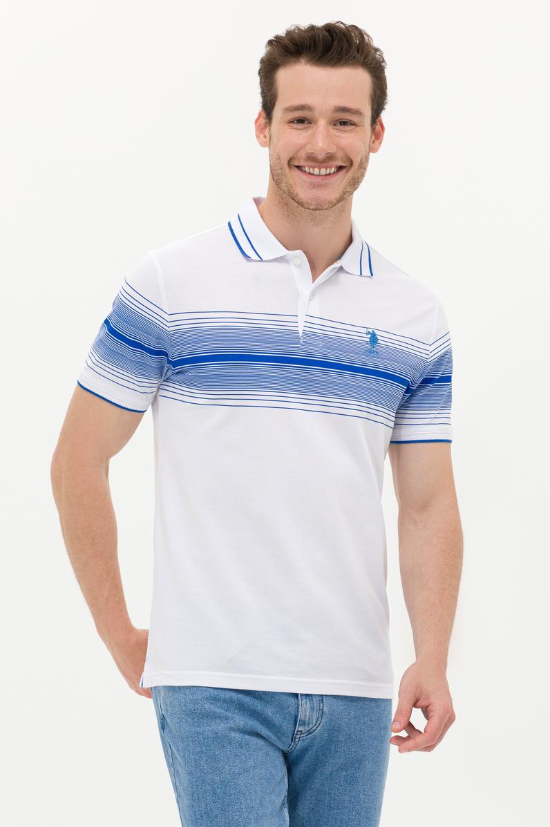 Erkek Saks Polo Yaka Tişört