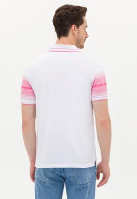 Erkek Pembe Polo Yaka Tişört - 50263523044