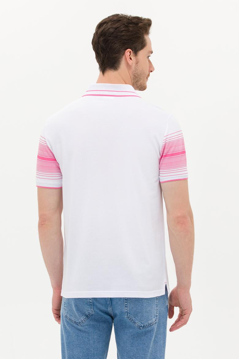 Erkek Pembe Polo Yaka Tişört - 50263523044
