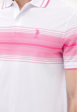 Erkek Pembe Polo Yaka Tişört - 50263523044
