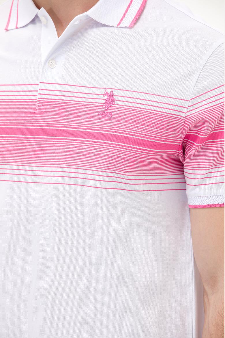 Erkek Pembe Polo Yaka Tişört - 50263523044
