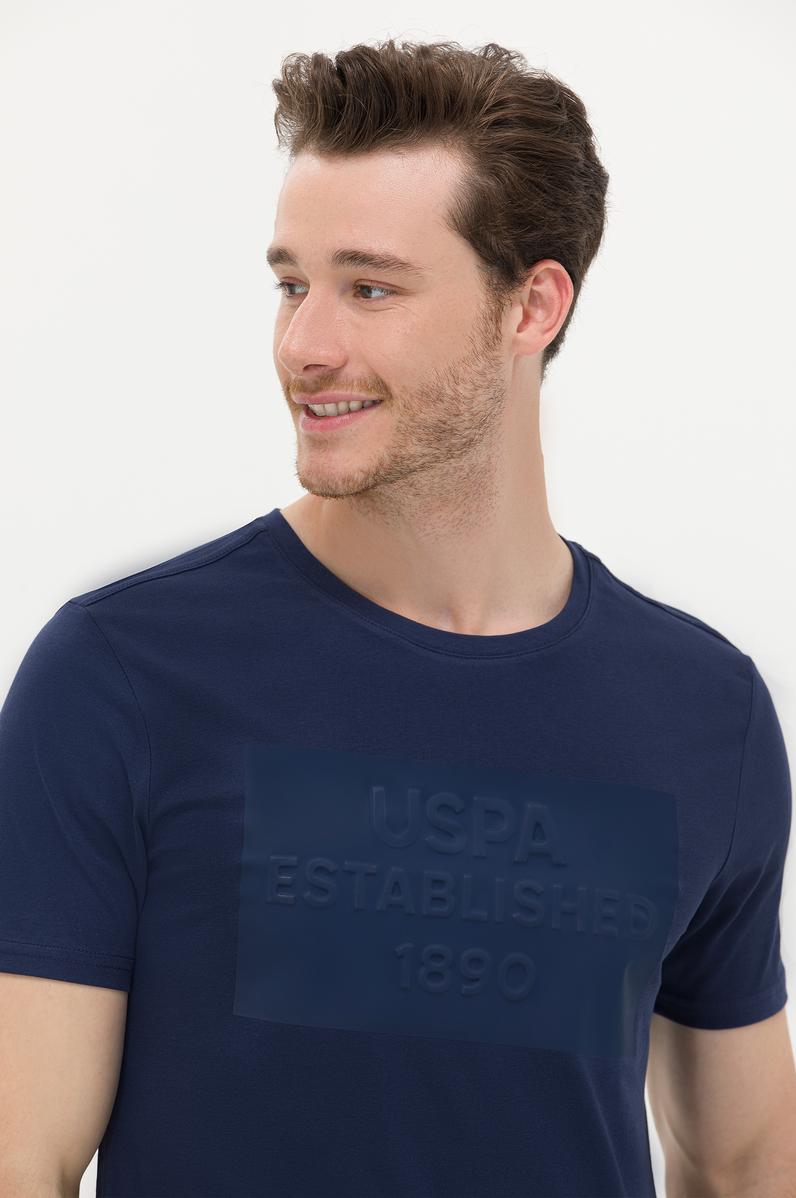 Erkek Lacivert Bisiklet Yaka Tişört