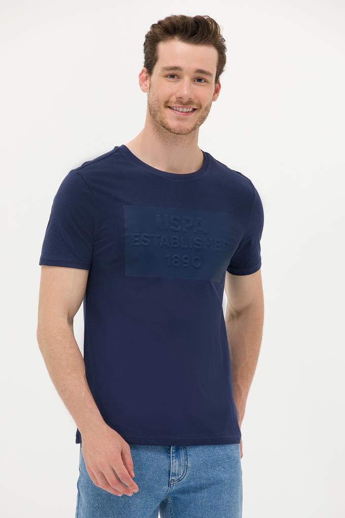 Erkek Lacivert Bisiklet Yaka Tişört