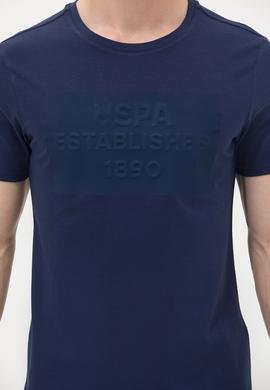 Erkek Lacivert Bisiklet Yaka Tişört - 50263564008